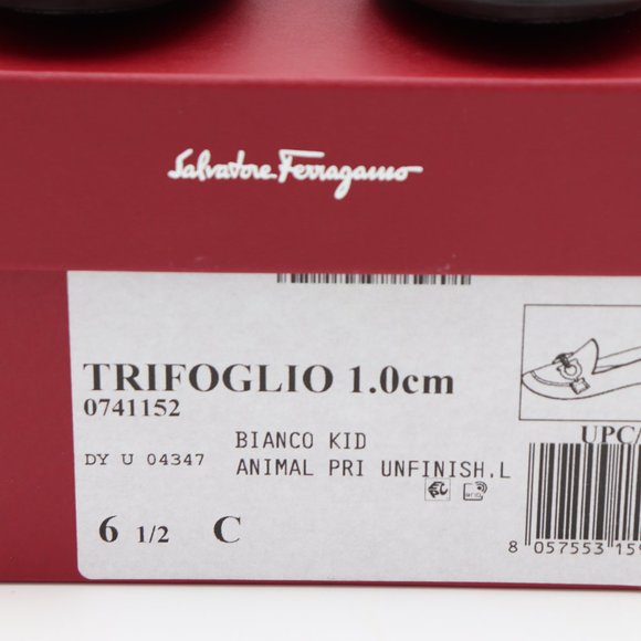 NIB Salvatore Ferragamo Trifoglio Gancini Bit Leopard Print Loafers Flats - Picture 8 of 16
